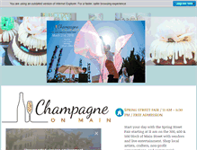 Tablet Screenshot of champagneonmain.com